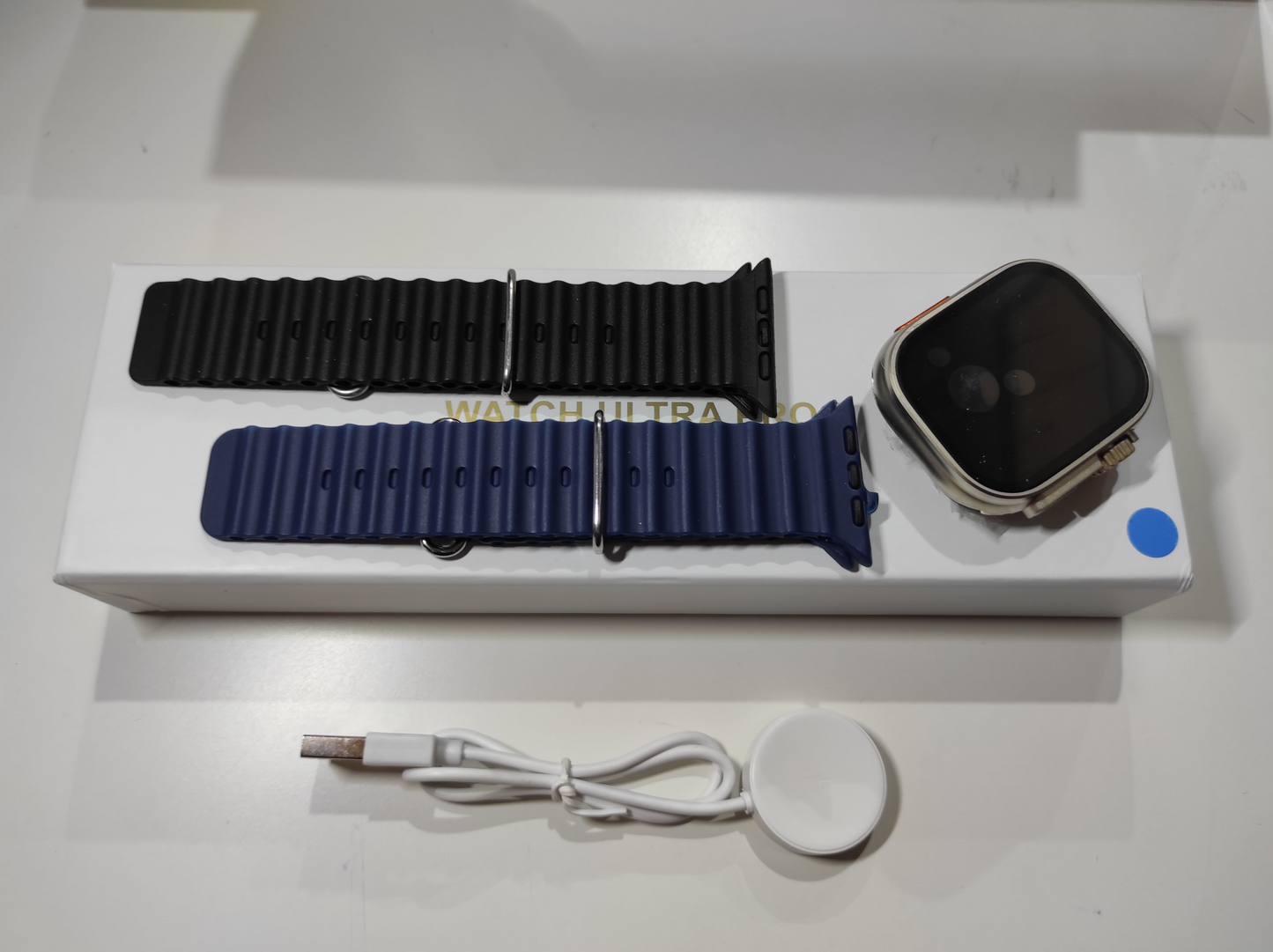 Smartwatch Ultra Pro con 2 correas ¡DE REGALO! (Negra + Azul)
